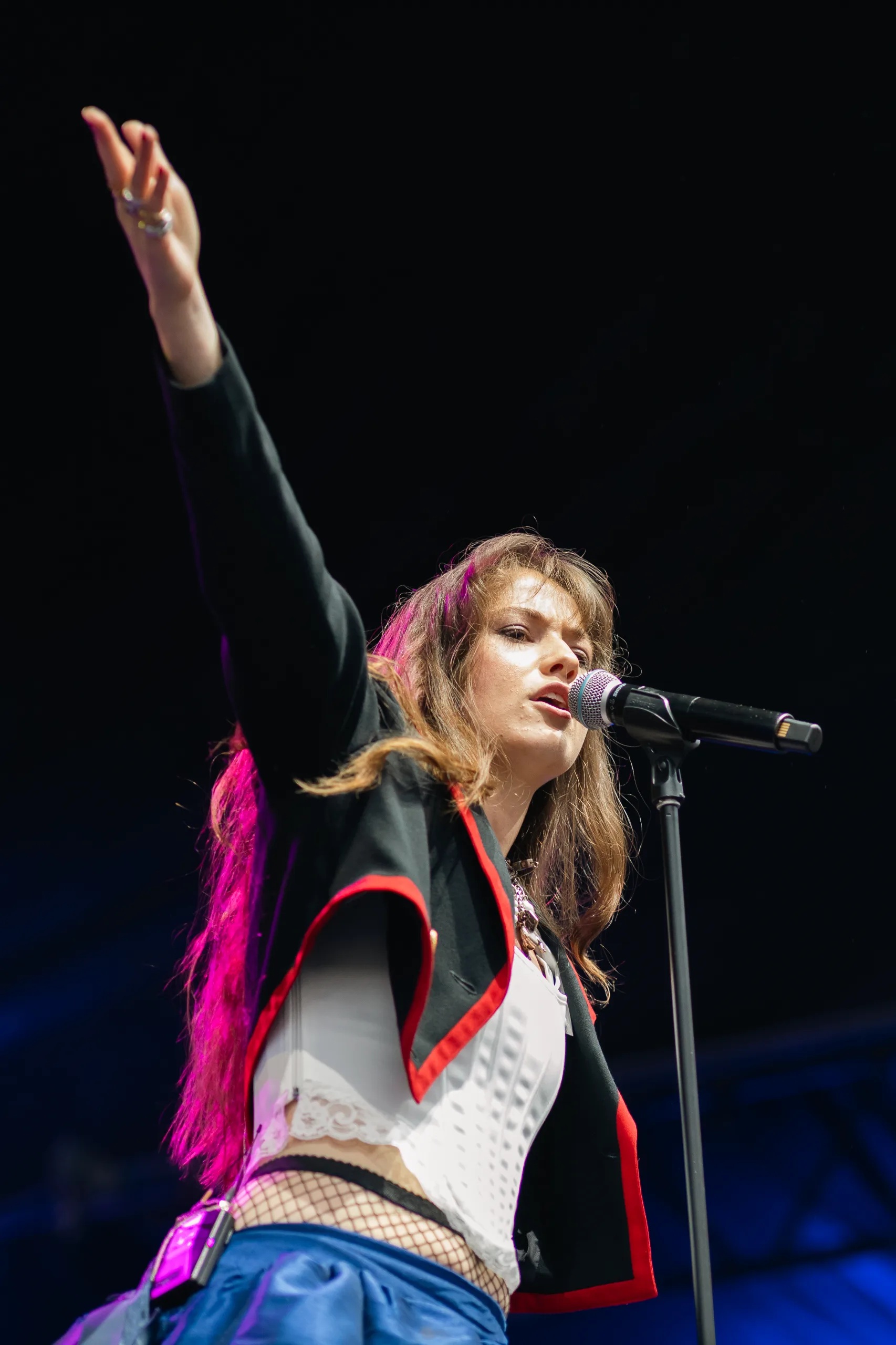 Bea performing at Summersalt at Fremantle Prison