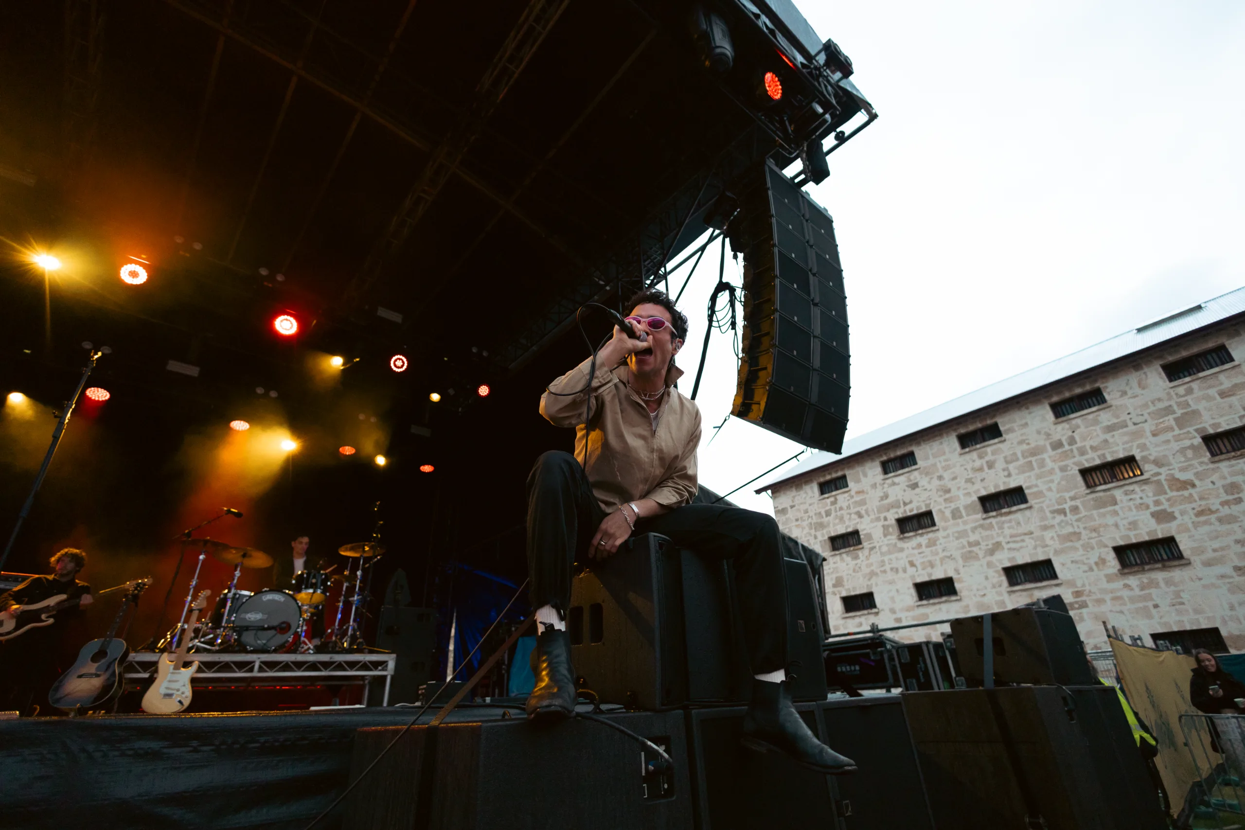 Del Water Gap performing at Summersalt at Fremantle Prison