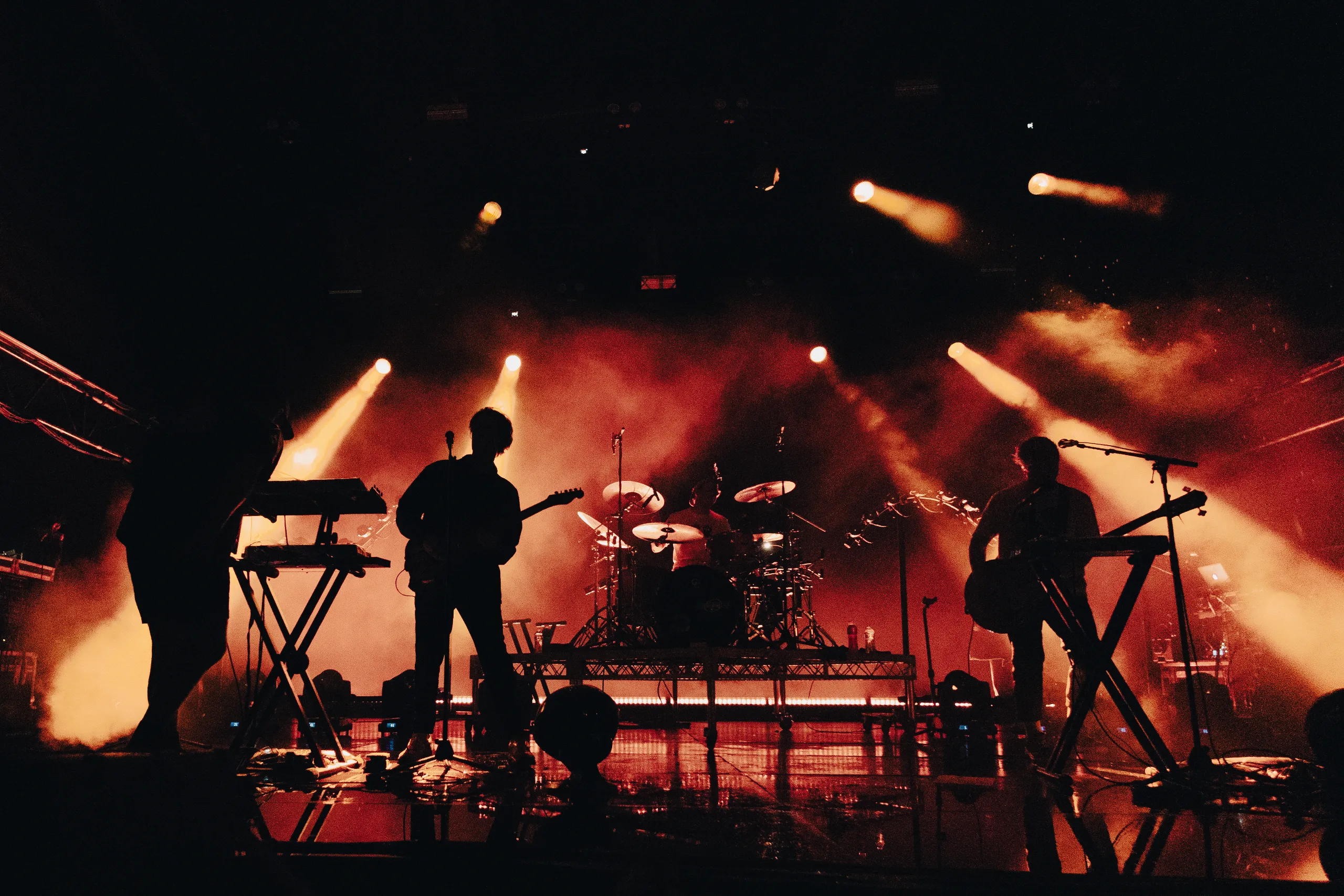 The Wombats performing at Summersalt at Fremantle Prison